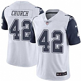 Nike Men & Women & Youth Cowboys 42 Barry Church White Color Rush Limited Jersey,baseball caps,new era cap wholesale,wholesale hats